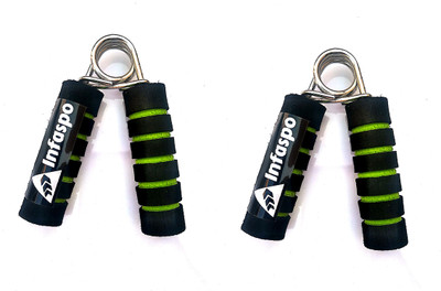 

Infaspo Double Form Set Of 2 Hand Grip/Fitness Grip(Green, Black)