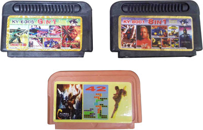 

PTCMart 925 CT 8 bit video games Gaming set of 3 Gaming Accessory Kit(Multicolor, For Wii)