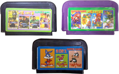

PTCMart 931 CT 8 bit video games Gaming set of 3 Gaming Accessory Kit(Multicolor, For Wii)