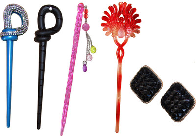 

mishri Combo of Multi Color Juda Sticks Hair Accessory Set(Multicolor)