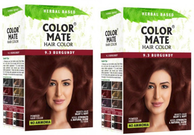 

Color Mate Herbal Based (Pack of 2) Hair Color(9.3 Burgundy)
