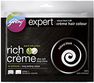 

Godrej Expert Cream hair Natural Black Colour Hair Color(Black)
