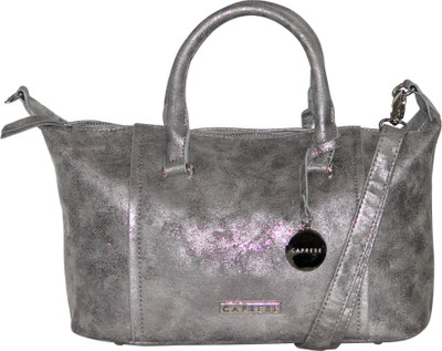 

Caprese Satchel(Black, Silver)