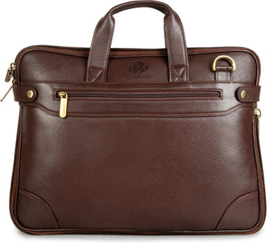 

The Clownfish 14 inch Expandable Laptop Messenger Bag(Brown)