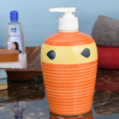 

Sforzi Ceramic soap dispenser 450 ml Lotion, Shampoo, Soap Dispenser(Multicolor)