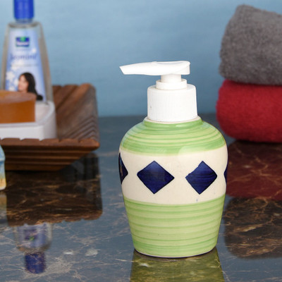 

Sforzi Ceramic soap dispenser 150 ml Lotion, Shampoo, Soap Dispenser(Multicolor)