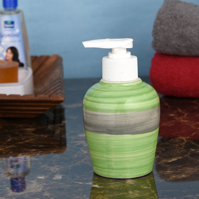 

Sforzi Ceramic soap dispenser 150 ml Lotion, Shampoo, Soap Dispenser(Multicolor)