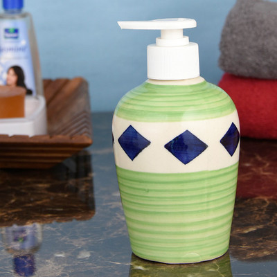 

Sforzi Ceramic soap dispenser 250 ml Lotion, Shampoo, Soap Dispenser(Multicolor)