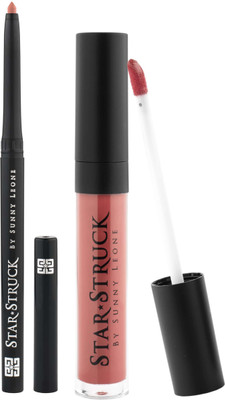

Star Struck By Sunny Leone -Baby Doll, 2pc Lip Kit (Liquid Lip Color, Longwear Lip Liner)(Pack of 2)