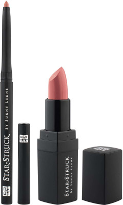 

Star Struck by Sunny Leone -Baby Doll, 2pc Lip Kit (Intense Matte Lip Color, Longwear Lip Liner)(Pack of 2)