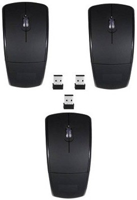 

techdeal Sets Of 3 Ocean 2.4Ghz Foldable ARC (Black) Wireless Optical Gaming Mouse(USB 3.0, Black)