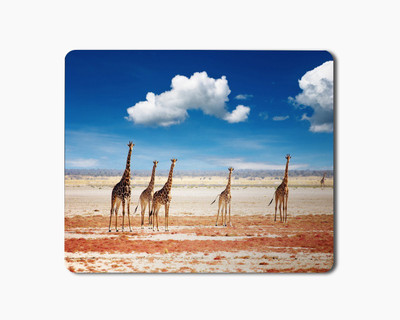 

iKraft Mouse Pad 18x22cm Non-Slip Rubber Giraffe Animal Printed Gaming Mouse Pad Mate for Home Office Mousepad(Multicolor)