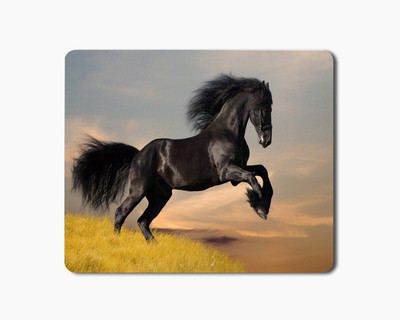 

iKraft Mouse Pad 18x22cm Non-Slip Rubber Running Horses Animal Printed Gaming Mouse Pad Mate for Home Office Mousepad(Multicolor)