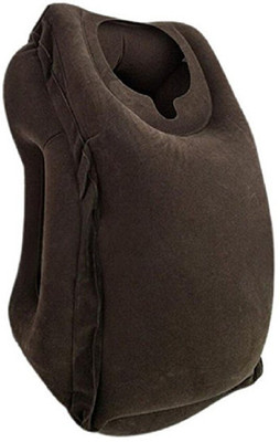 

AllExtreme Air Cushion Pillow, Multifunctional Inflatable Travel Pillow Large Neck Pillow with Full Body and Head Support for Airplanes, Trains, Office Sleep Napping Pillow, Soft PVC Flocking Neck Pillow(Black), Violet
