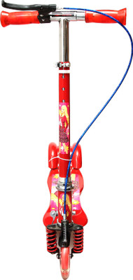 

Wembley Kids Red Girl Character Folderable 3 Wheeler Scooty with Front Suspension Stylist and Trendy Foot Space and Hand Brake(Red)