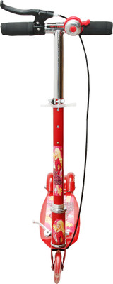 

Wembley Kids Red Girl Character Folderable & Adjustable 3 Wheeler Scooty with Wide Foot Space Hand Brake and Attractive Bell(Red)