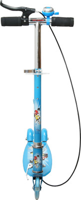 Wembley Kids Blue Folderable & Adjustable 3 Wheeler Scooty with Wide Foot Space Hand Brake and Attractive Bell(Blue)
