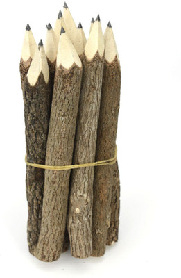 

Majik Stylish Wooden pencil Set For Kids Boy's & Girl's | Return gift for Birthday Party | Pencils For Students Pencil(Brown)