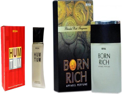 Riya BORN RICH PERFUME 100 ML + HUM TUM PERFUME 30 ML Eau de Parfum - 30 ml(For Men & Women)