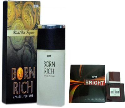 

Riya BORN RICH PERFUME 100 ML +BRIGHT PERFUME 30 ML Eau de Parfum - 130 ml(For Men & Women)