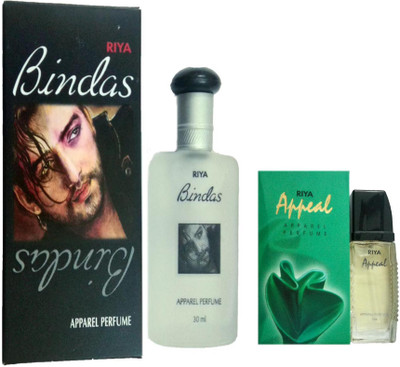 

Riya BINDAS PERFUME 100 ML + APPEAL PERFUME 30 ML Eau de Parfum - 30 ml(For Men & Women)
