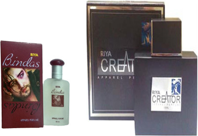 

Riya CREATOR PERFUME 100 ML + BINDAS PERFUME 30 ML Eau de Parfum - 30 ml(For Men & Women)