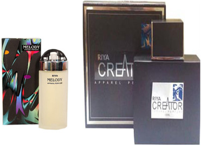 

Riya CREATOR PERFUME 100 ML + BLACK MELODY PERFUME 30 ML Eau de Parfum - 30 ml(For Men & Women)