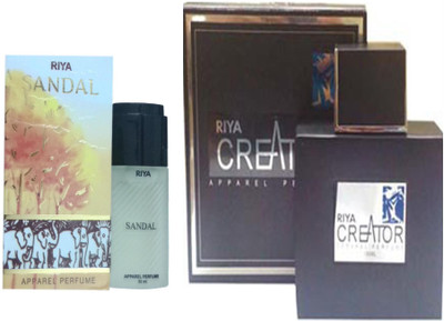 

Riya CREATOR PERFUME 100 ML + SANDAL PERFUME 30 ML Eau de Parfum - 30 ml(For Men & Women)