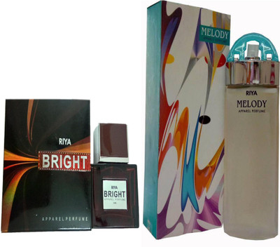 

Riya MELODY PERFUME 100 ML + BRIGHT PERFUME 30 ML Eau de Parfum - 30 ml(For Men & Women)