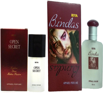 

Riya BINDAS PERFUME 100 ML + OPEN SECRET PERFUME 30 ML Eau de Parfum - 30 ml(For Men & Women)