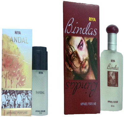 

Riya BINDAS PERFUME 100 ML + SANDAL PERFUME 30 ML Eau de Parfum - 30 ml(For Men & Women)