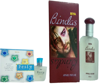 

Riya BINDAS PERFUME 100 ML + FESTY PERFUME 30 ML Eau de Parfum - 30 ml(For Men & Women)