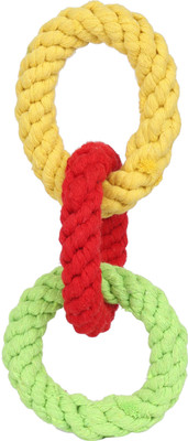 

SRI High Quality 3 Colors Round Ring Teeth Cleaning Training Cotton Chew Toy For Puppy/Cat Cotton Chew Toy For Dog & Cat