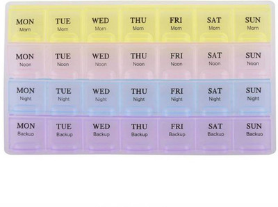 

Sukot 7 Day 28 Case Pill Box Pill Case Medicine Container Storage Pill Box Pill Box(Multicolor)