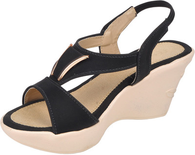 

With The Fashion Women BLACK Wedges
