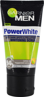 

Garnier Men PowerWhite Anti Dark Spots & Pollution Whitening Scrub - 50ml Scrub(50 ml)