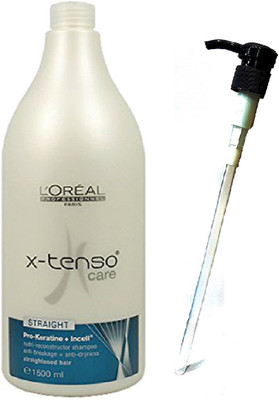 

L'Oreal Set of 2 (x-tenso Care Straight Shampoo+Dispensing Pump) 1500ml(1500 ml)