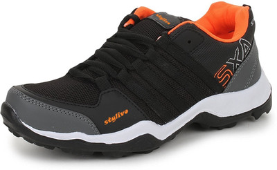 

STYLIVO CASUAL & SPORTS SHOES FOR MEN'S Casuals For Men(Black, Orange