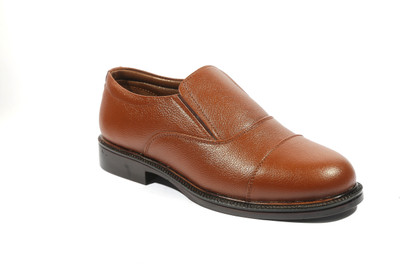 

ICEBULL LEATHER POLICE SHOES Slip On For Men(Brown, Tan