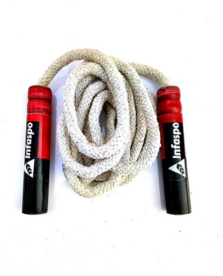 

Infaspo White Cotton Wooden Freestyle Skipping Rope(Multicolor, Length: 274 cm)