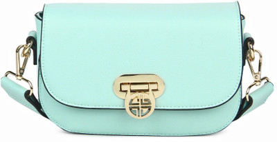 Carlton London Women Casual Blue PU Sling Bag