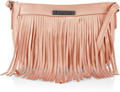 

Caprese Women Casual Pink PU Sling Bag
