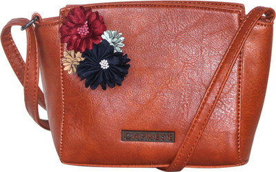 

Caprese Women Casual Brown PU Sling Bag