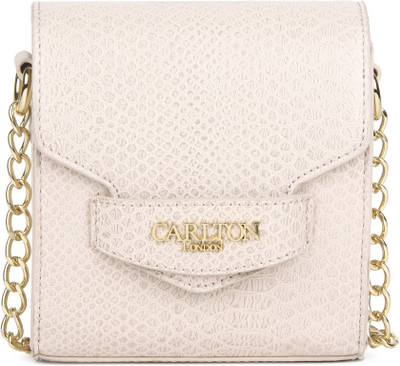 

Carlton London Women Evening/Party Pink PU Sling Bag