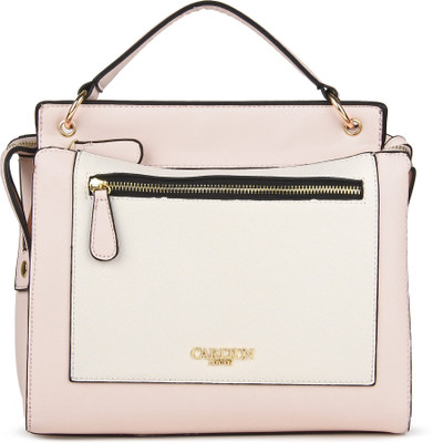 

Carlton London Women Casual Beige, Pink PU Sling Bag