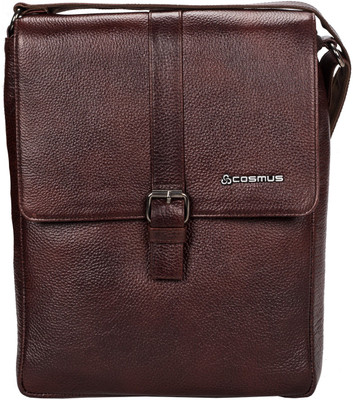

Cosmus Men & Women Formal Brown Genuine Leather Sling Bag