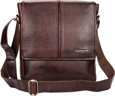 

Cosmus Men & Women Formal Brown Genuine Leather Sling Bag