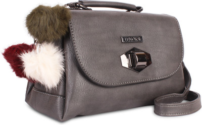 

Luvoksi Women Casual Grey Leatherette Sling Bag