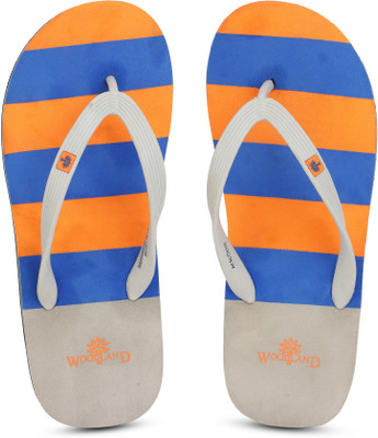

Woodland Slippers, Orange/blue