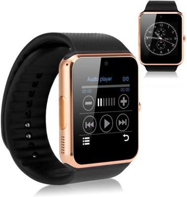 

Wonder World GT08(a)-0013 phone Gold Smartwatch(Black Strap Free Size)
